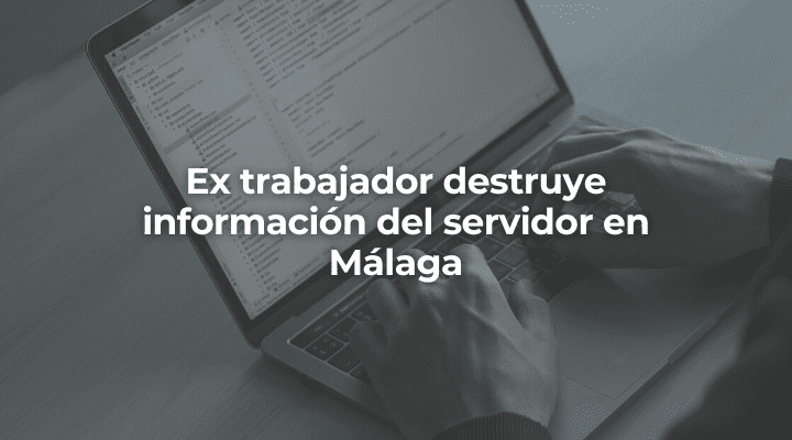 Ex trabajador destruye informacion del servidor en Malaga-Perito Informatico Malaga
